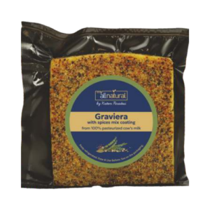 Graviera From Cow Milk With Spices Mix Coating